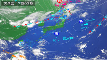 東北地方17日　土砂災害や低地の浸水などに厳重警戒