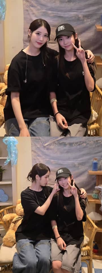 IU、ドラマ『おつかれさま』で自身の幼い頃を演じた子役と再会！公演での2SHOTが話題