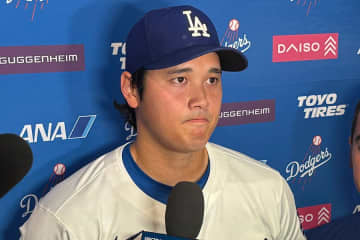 大谷翔平に笑顔なし「1日1日頑張りたい」　5回ノーノー＆50号も逆転負け…明かした胸中