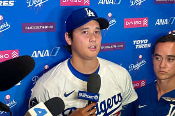 大谷翔平「何も感じてはない」　自らシュワーバー斬り＆50号で猛追も…HR争い意識せず