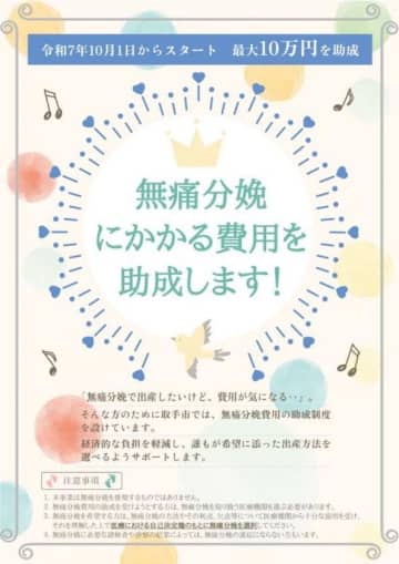 取手市、無痛分娩費用助成制度を開始―妊娠・出産・子育ての全段階に支援を