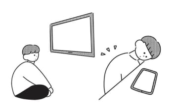 タブレットをテーブルに置いて上からのぞき込んでる？ 子どもの「猫背」がクセになっている習慣