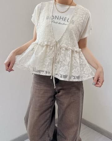 【しまむら】簡単にこなれ感が出せる♡「ベスト & ビスチェ」