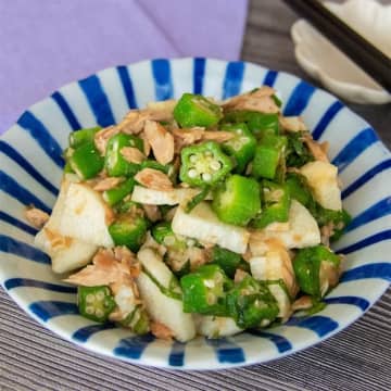 【長芋とオクラでこれ作ってみて！】「爽やかでパクパク食べられる」「こういう副菜、助かる〜」簡単和え物レシピ