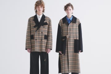ダックス×クルニ“ハウスチェック柄”ロングコートやアシンメトリーシャツ