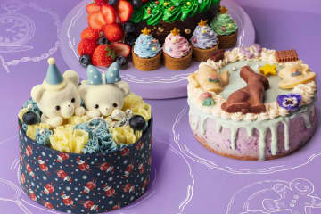渋谷ヒカリエ ShinQs“おとぎ話”着想25年クリスマスケーキ、森のティーパーティー風や蝶型ケーキ
