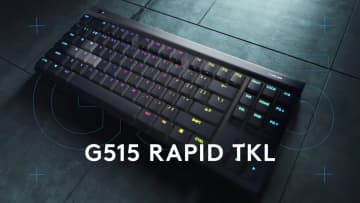 Logitech G、初のロープロファイル×ラピッドトリガー対応ゲーミングキーボード「G515 RAPID TKL」発表！