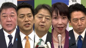 自民党総裁選・高市早苗氏が “満面の笑み”で出馬表明　課題は議員票…会見前には麻生元首相と面会　林官房長官は「石破政権受け継ぐ」政策を発表