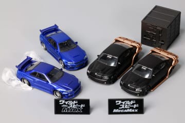 「ホビーガチャ ワイルド・スピード MAX/MEGAMAX」【ガチャ撮り下ろし】金庫を引きずるシーンも完全再現！映画から「GT-R」「ダッジ・チャージャー」をラインナップ