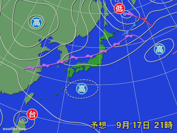 前線南下に伴い広い範囲でくもりや雨　この先秋らしい気温に
