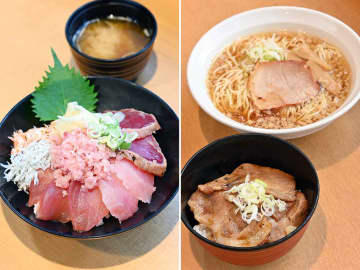 【ドライブグルメ】東名高速・日本坂PA（下り）の自慢は、焼津の海鮮丼と炙り肉