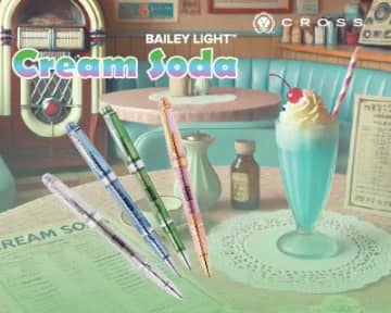 CROSSからアメリカの50〜60年代をイメージした新商品が登場。ベイリーライトの「Cream Soda」などを順次展開「タウンゼント」と「センチュリーII」には“大人レトロシック”な製品が登場