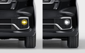ホンダアクセス、1つのバルブで“ホワイト”と“イエロー”の点灯色を切り替えられる「LEDフォグライトバイカラー」