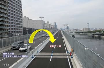 首都高羽田線、東品川桟橋・鮫洲埋立部の更新線が完成。10月末に下り線を切り替え、来春以降に上り線も切り替えへ