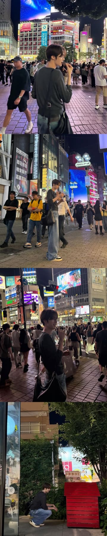 TWS・ヨンジェ、夜の渋谷に出没！“彼氏感MAX”な自然体ショットが話題「一緒に歩きたい…」【PHOTO】