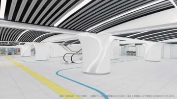 南海なんば駅、2階中央口改札内コンコースのリニューアル工事完了