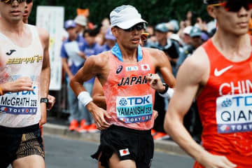 男子20km競歩・山西利和、3度目の金ならず28位　痛恨の2分待機が響く…トップ快歩から一転、メダル圏外に転落【東京世界陸上】