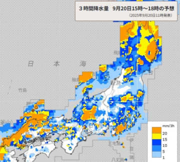 【速報】埼玉で急な強い雨や落雷に注意　夕方から