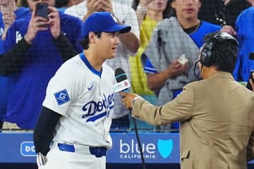 大谷翔平「勝ててホッとしてる」　カーショーに捧げる52号「しっかり打ち切れた」