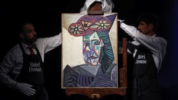 ８０年間未公開だったピカソの絵画、来月パリで競売へ
