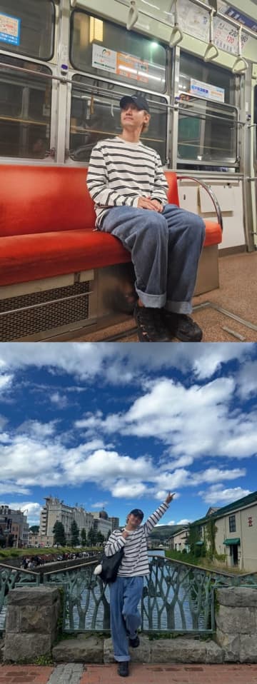 「日本の電車に乗っている世界線が…」東方神起・チャンミン、北海道での貴重なオフSHOT【PHOTO】