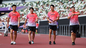 男子4×100mリレー予選は小池、栁田、桐生、鵜澤のオーダーで挑む　サニブラウンは外れる