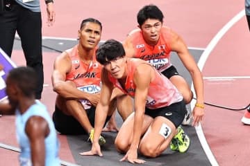 「２組死の組すぎるだろ」マイル侍、１組の２着より速かったのに...７着で無念の予選敗退にSNS騒然「激戦区すぎたか」「全チーム３分切るって何？」【世界陸上】