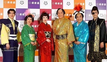 松平健,檀れい,コロッケ,久本雅美etc.出演 『大逆転！戦国武将誉賑』開幕@明治座