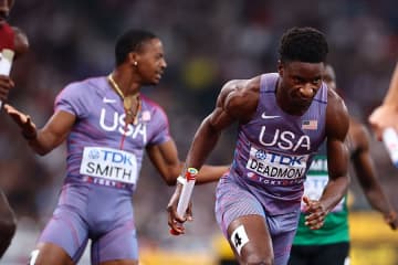 世界陸上で異例　マイルリレー再レース、米国とケニアが決勝進出かけて対決