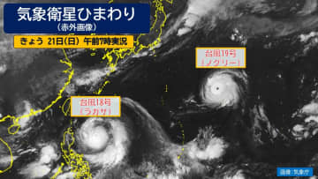 台風18号、19号　「猛烈な」勢力へと発達予想　今後の進路や日本付近への影響は？