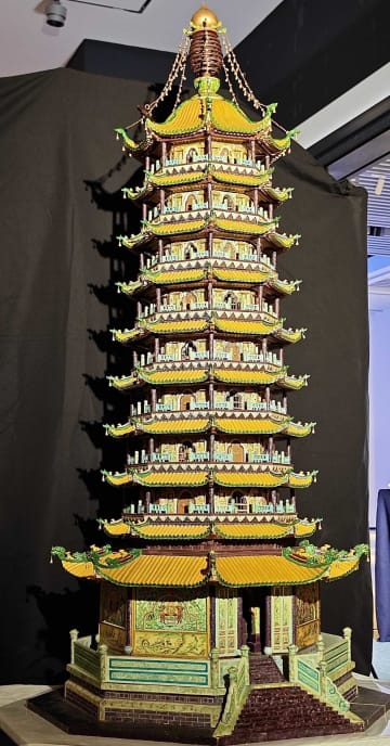 大報恩寺瑠璃塔の木造模型、110年ぶりに南京の原所在地に―中国