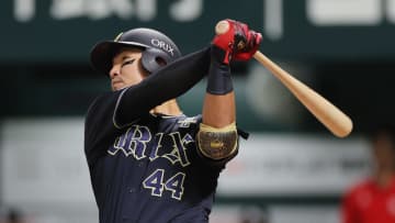 【オリックス】頓宮裕真が2回に先制ソロ　ソフトバンク先発・有原航平のフォークをとらえる