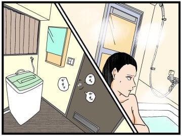 【漫画】お風呂のドアを必死に開けようとする兄【母の再婚でヤバイモンスターと兄妹に Vol.6】