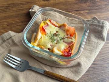 レンジで簡単！お手軽「食パンキッシュ風」レシピ
