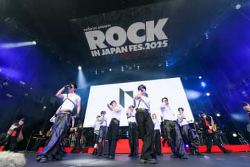 INI、「ROCK IN JAPAN FES.2025」でエネルギッシュにパフォーマンスを披露