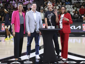 WNBA史上最多…ラスベガス・エーシズのエイジャ・ウィルソンが通算4度目のMVPに選出