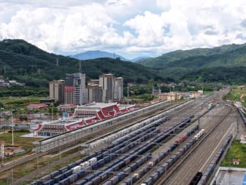 中国ラオス鉄道、貨物列車の運行数6万本超す