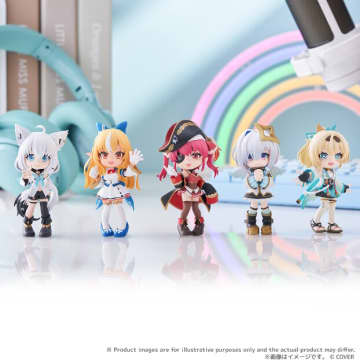 「ホロライブ」白上フブキ、宝鐘マリンら5人がデフォルメフィギュア化！手のひらサイズで可愛い「PalVerse」9月26日予約開始