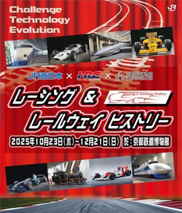 ホンダ・レーシングとJR西日本、京都鉄道博物館で「レーシング＆レールウェイヒストリー」開催