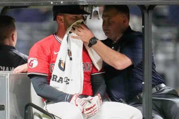 160キロが顔面急襲「なんてことだ…」　MLBの危険シーンに米放送局も動揺「見たくない」