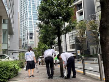 SANKYOが「第8回全国クリーンデー」に参加、本社周辺で清掃活動