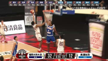 超高校級！NBA育成キャンプ参加の2年生、200センチ超えのブロックを無効化するレイアップにバスケYouTuber衝撃「なかなかできない」
