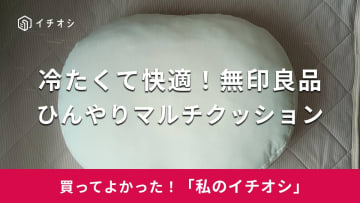 【無印良品】冷たくて気持ちいい！「背当てにもなるひんやりマルチクッション」があれば残暑も乗り切れる（30代女性）