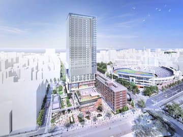 横浜市役所跡の再開発「ベースゲート」、来年3月開業　商業エリアは55店