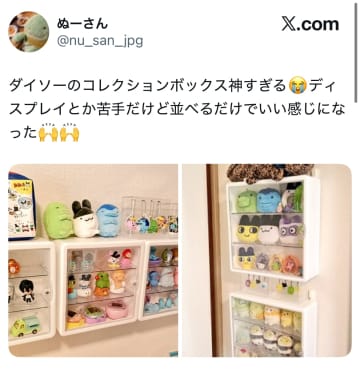 ごちゃごちゃの部屋がスッキリ！ダイソーの収納グッズ紹介投稿が話題に！Xでは「これ安いし可愛いし神ですよね」と絶賛の嵐
