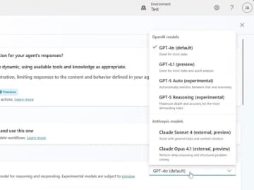 「Microsoft 365 Copilot」がAnthropicモデルを追加、「Claude Sonnet 4」「Claude Opus 4.1」が利用可能に／調査エージェント「Researcher」やカスタマイズツール「Copilot Studio」で