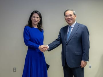 李強総理、国連総会議長と会談