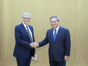 李強総理、米ゲイツ財団のビル・ゲイツ議長と会見