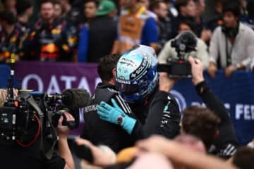 3列目からの2位獲得を可能にしたメルセデスの戦略「すべてがかみ合い、オーバーカットが決まった瞬間は最高の気分だった」
