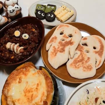 これはかわいい(^^)うちのナン→ハロウィン風